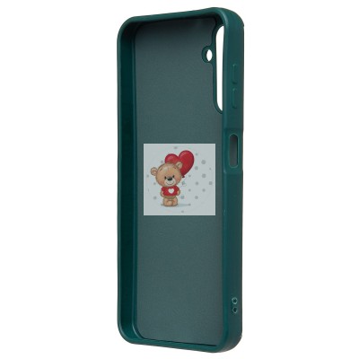 Чехол-накладка для Samsung Galaxy A14 4G (собака) (темно-зеленый) - SC335
