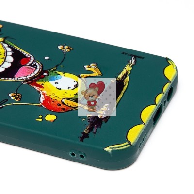 Чехол-накладка для Samsung Galaxy A14 4G (собака) (темно-зеленый) - SC335