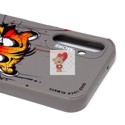 Чехол-накладка для Samsung Galaxy A14 4G (тигр) (серый) - SC335