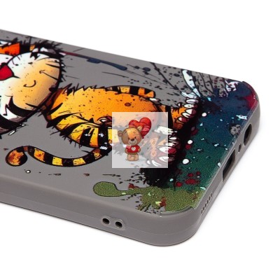 Чехол-накладка для Samsung Galaxy A14 4G (тигр) (серый) - SC335