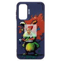 Чехол-накладка для Samsung Galaxy A15 5G (заяц) (темно-синий) - SC335