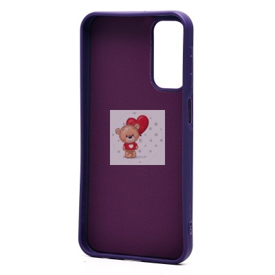 Чехол-накладка для Samsung Galaxy A15 5G (кот) (фиолетовый) - SC335