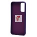 Чехол-накладка для Samsung Galaxy A15 5G (кот) (фиолетовый) - SC335