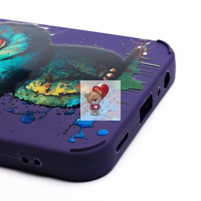 Чехол-накладка для Samsung Galaxy A15 5G (кот) (фиолетовый) - SC335