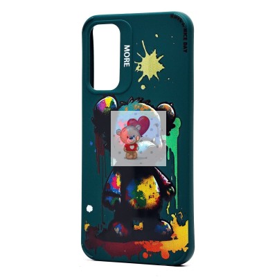 Чехол-накладка для Samsung Galaxy A15 5G (медведь) (темно-зеленый) - SC335 Чехол-накладка для Samsung Galaxy A15 5G (медведь) (темно-зеленый) - SC335