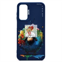 Чехол-накладка для Samsung Galaxy A15 5G (овечка) (темно-синий) - SC335