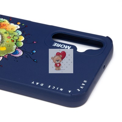 Чехол-накладка для Samsung Galaxy A24 4G (овечка) (темно-синий) - SC335