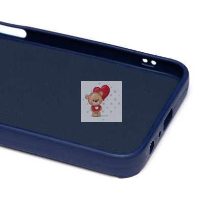 Чехол-накладка для Samsung Galaxy A24 4G (овечка) (темно-синий) - SC335