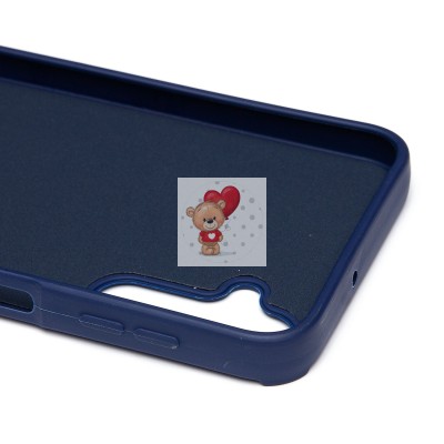 Чехол-накладка для Samsung Galaxy A24 4G (овечка) (темно-синий) - SC335