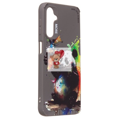 Чехол-накладка для Samsung Galaxy A24 4G (панда) (серый) - SC335 Чехол-накладка для Samsung Galaxy A24 4G (панда) (серый) - SC335