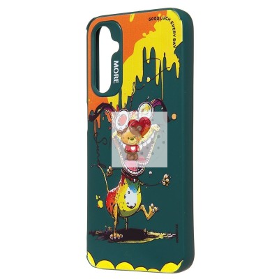 Чехол-накладка для Samsung Galaxy A24 4G (собака) (темно-зеленый) - SC335 Чехол-накладка для Samsung Galaxy A24 4G (собака) (темно-зеленый) - SC335