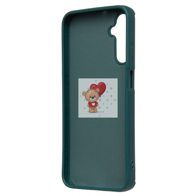 Чехол-накладка для Samsung Galaxy A24 4G (собака) (темно-зеленый) - SC335 Чехол-накладка для Samsung Galaxy A24 4G (собака) (темно-зеленый) - SC335