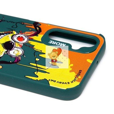 Чехол-накладка для Samsung Galaxy A24 4G (собака) (темно-зеленый) - SC335 Чехол-накладка для Samsung Galaxy A24 4G (собака) (темно-зеленый) - SC335