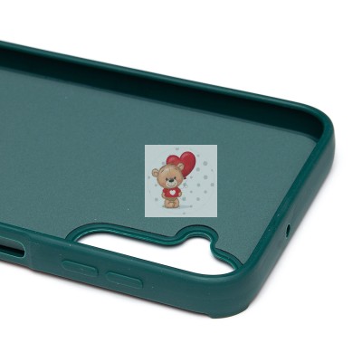 Чехол-накладка для Samsung Galaxy A24 4G (собака) (темно-зеленый) - SC335 Чехол-накладка для Samsung Galaxy A24 4G (собака) (темно-зеленый) - SC335