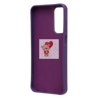 Чехол-накладка для Samsung Galaxy A25 (кот) (фиолетовый) - SC335 Чехол-накладка для Samsung Galaxy A25 (кот) (фиолетовый) - SC335