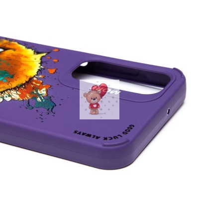 Чехол-накладка для Samsung Galaxy A25 (кот) (фиолетовый) - SC335 Чехол-накладка для Samsung Galaxy A25 (кот) (фиолетовый) - SC335