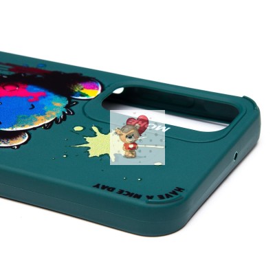 Чехол-накладка для Samsung Galaxy A25 (медведь) (темно-зеленый) - SC335 Чехол-накладка для Samsung Galaxy A25 (медведь) (темно-зеленый) - SC335