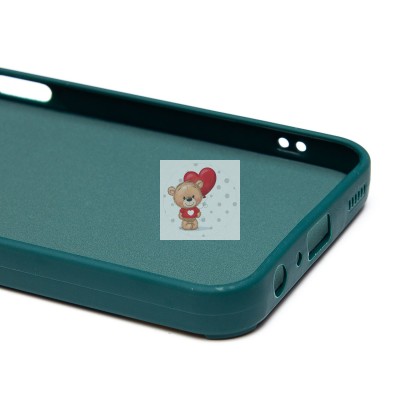 Чехол-накладка для Samsung Galaxy A25 (медведь) (темно-зеленый) - SC335 Чехол-накладка для Samsung Galaxy A25 (медведь) (темно-зеленый) - SC335