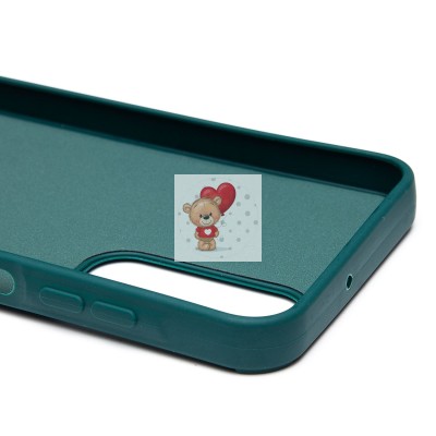 Чехол-накладка для Samsung Galaxy A25 (медведь) (темно-зеленый) - SC335 Чехол-накладка для Samsung Galaxy A25 (медведь) (темно-зеленый) - SC335