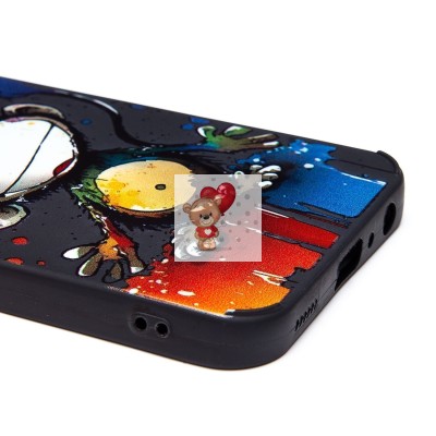 Чехол-накладка для Samsung Galaxy A25 (обезьяна) (черный) - SC335