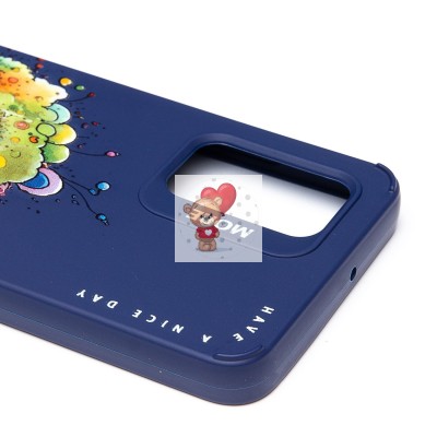 Чехол-накладка для Samsung Galaxy A32 4G (овечка) (темно-синий) - SC335