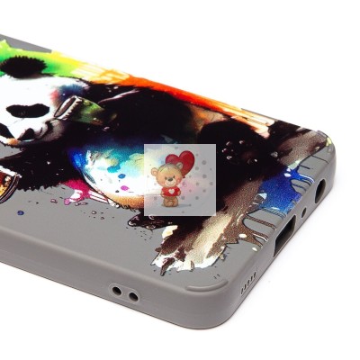 Чехол-накладка для Samsung Galaxy A32 4G (панда) (серый) - SC335