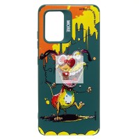 Чехол-накладка для Samsung Galaxy A32 4G (собака) (темно-зеленый) - SC335