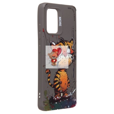 Чехол-накладка для Samsung Galaxy A32 4G (тигр) (серый) - SC335
