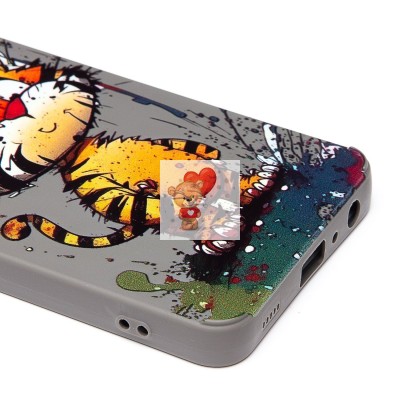 Чехол-накладка для Samsung Galaxy A32 4G (тигр) (серый) - SC335