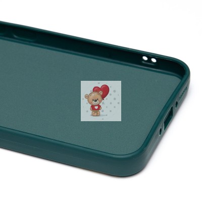 Чехол-накладка для Samsung Galaxy A34 (медведь) (темно-зеленый) - SC335