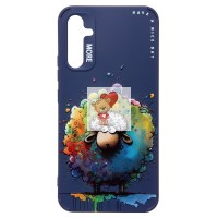 Чехол-накладка для Samsung Galaxy A34 (овечка) (темно-синий) - SC335 Чехол-накладка для Samsung Galaxy A34 (овечка) (темно-синий) - SC335
