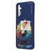 Чехол-накладка для Samsung Galaxy A34 (овечка) (темно-синий) - SC335