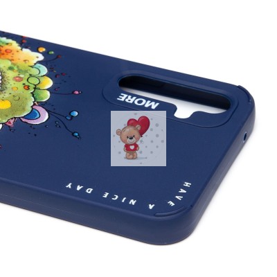 Чехол-накладка для Samsung Galaxy A34 (овечка) (темно-синий) - SC335