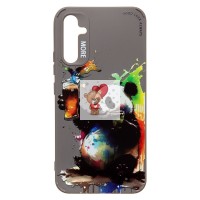 Чехол-накладка для Samsung Galaxy A34 (панда) (серый) - SC335 Чехол-накладка для Samsung Galaxy A34 (панда) (серый) - SC335