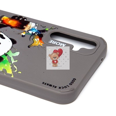 Чехол-накладка для Samsung Galaxy A34 (панда) (серый) - SC335