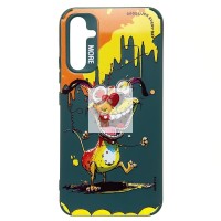 Чехол-накладка для Samsung Galaxy A34 (собака) (темно-зеленый) - SC335