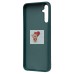 Чехол-накладка для Samsung Galaxy A34 (собака) (темно-зеленый) - SC335