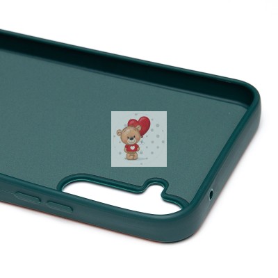 Чехол-накладка для Samsung Galaxy A34 (собака) (темно-зеленый) - SC335