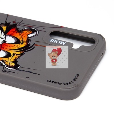 Чехол-накладка для Samsung Galaxy A34 (тигр) (серый) - SC335