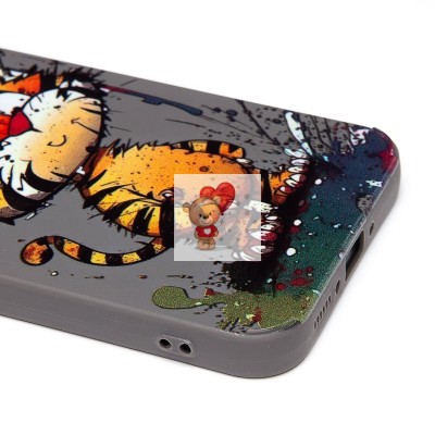 Чехол-накладка для Samsung Galaxy A34 (тигр) (серый) - SC335