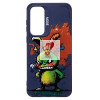 Чехол-накладка для Samsung Galaxy A35 (заяц) (темно-синий) - SC335 Чехол-накладка для Samsung Galaxy A35 (заяц) (темно-синий) - SC335