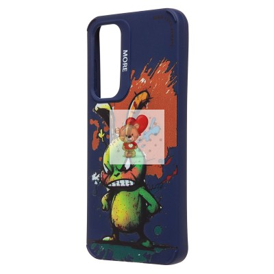 Чехол-накладка для Samsung Galaxy A35 (заяц) (темно-синий) - SC335 Чехол-накладка для Samsung Galaxy A35 (заяц) (темно-синий) - SC335