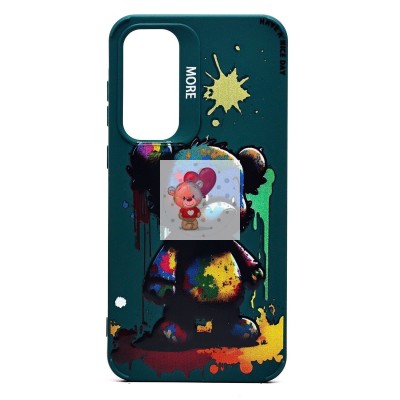 Чехол-накладка для Samsung Galaxy A35 (медведь) (темно-зеленый) - SC335 Чехол-накладка для Samsung Galaxy A35 (медведь) (темно-зеленый) - SC335