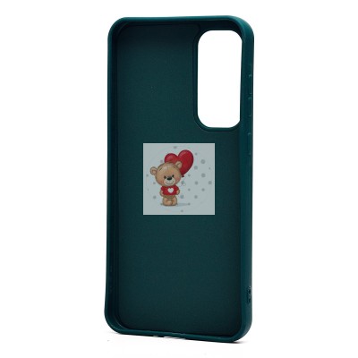 Чехол-накладка для Samsung Galaxy A35 (медведь) (темно-зеленый) - SC335 Чехол-накладка для Samsung Galaxy A35 (медведь) (темно-зеленый) - SC335