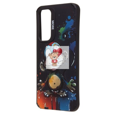 Чехол-накладка для Samsung Galaxy A35 (обезьяна) (черный) - SC335