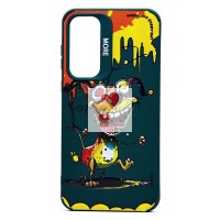 Чехол-накладка для Samsung Galaxy A35 (собака) (темно-зеленый) - SC335