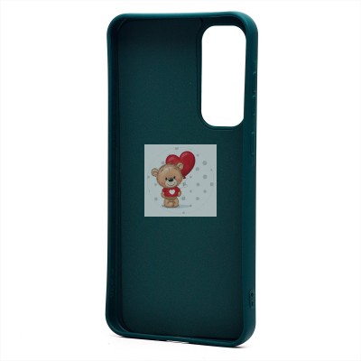 Чехол-накладка для Samsung Galaxy A35 (собака) (темно-зеленый) - SC335