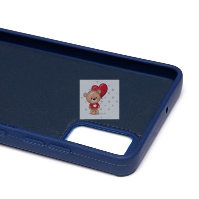 Чехол-накладка для Samsung Galaxy A51 4G (овечка) (темно-синий) - SC335