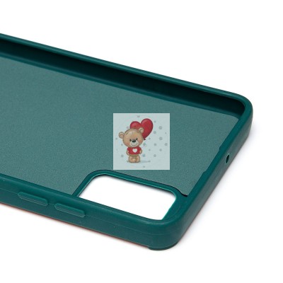 Чехол-накладка для Samsung Galaxy A51 4G (собака) (темно-зеленый) - SC335