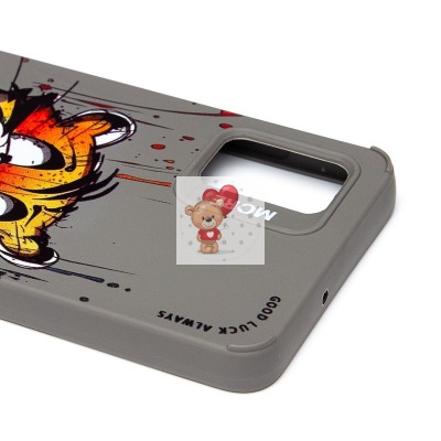 Чехол-накладка для Samsung Galaxy A51 4G (тигр) (серый) - SC335